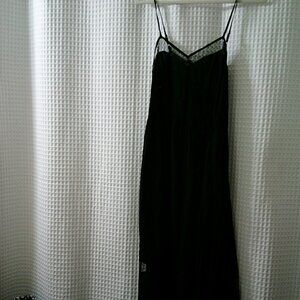 Molly Green Regan Black Mesh Trimmed Sweetheart Dress